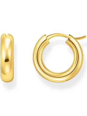 Thomas Sabo CR747-413-39 Bold - Gold-plated Chunky Hoop Earrings 16,2 mm Ladies