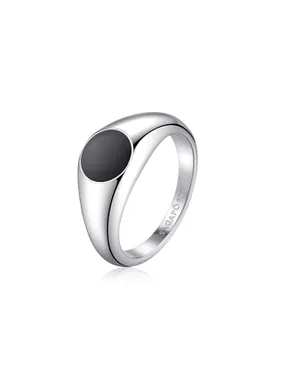 Modern steel ring for men Ripple SRP36