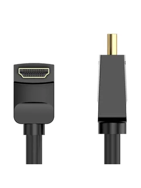 Cable HDMI 2.0 Vention AARBH 2m, Angled 90°, 4K 60Hz (black)