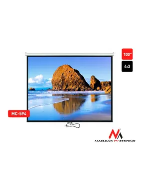 Projection screen MC-594 100 "4: 3 200x150 auto-lock white matt wall or ceiling