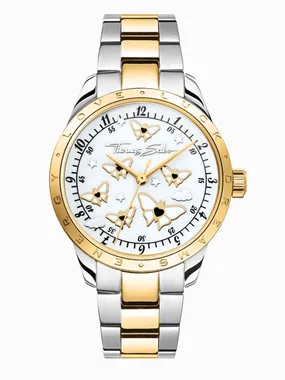 Thomas Sabo WA0433-291-202-34 Ladies Watch butterflies Bicolor 34mm 10ATM