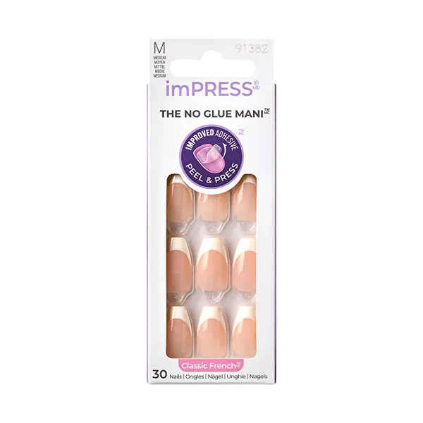 Self-adhesive nails ImPRESS Nails - Ideal 30 pcs