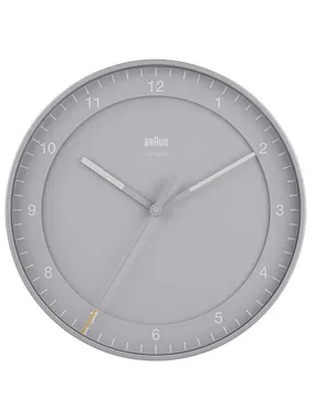 Braun BC17G-DCF Classic Radio Controlled Wall Clock 30 cm Gray