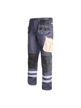 Pants gray-black-beż with lanes reflector, "l", ce, lahti