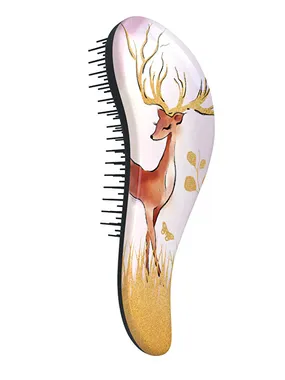 Hair brush with Baby Deer handle