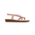 White slip-on sandals with interwoven straps