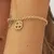 Charming gold-plated bracelet Lucky Light Four-leaf clover SKT46