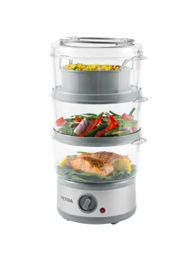 Petra PT2726ZV2HEVDE 3 Tier Steamer