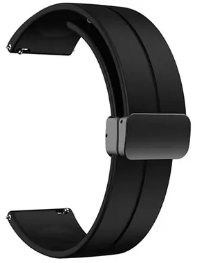 Silicone strap for Garmin Fenix ​​7S/6S/5S - 20 mm - Black