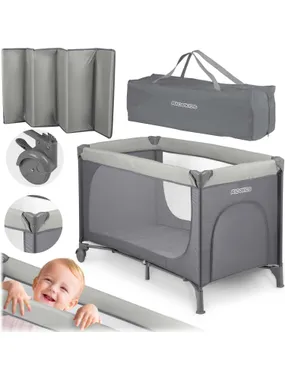 Tourist cot 125 x 65 x 78 cm RK-240 light gray
