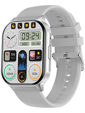 AMOLED Smartwatch W26HK – Silver - Gray