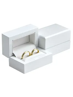White wooden box for wedding rings DD-3/A1