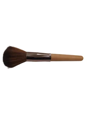 Powder brush with a long handle