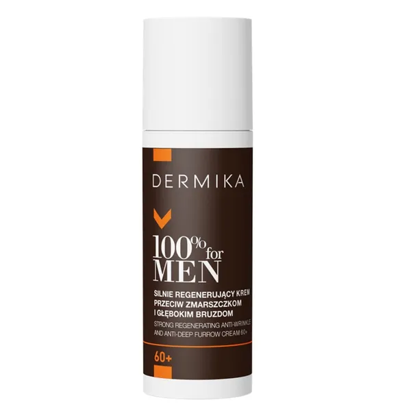 100% for Men strongly regenerating cream against wrinkles and deep furrows 60+ 50ml