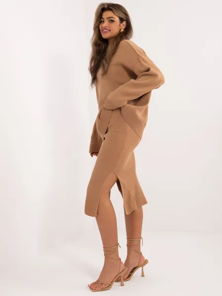 Women's camel casual set