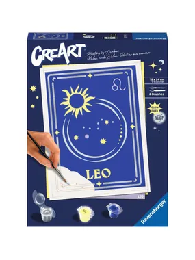 CreArt - Leo zodiac sign, painting