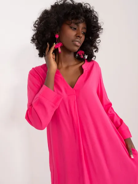 Women's Fuchsia Casual Dress