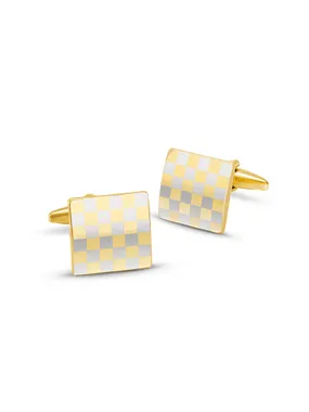 Gold-plated cufflinks KS-166