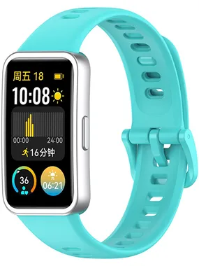 Silicone strap for Huawei Watch Band 10, 9, 8 - Turquoise