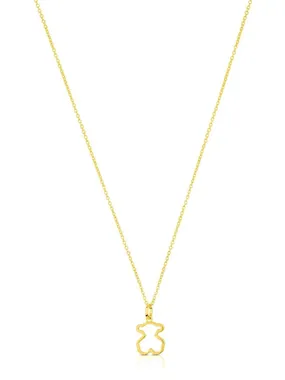 Lovely Gold Plated Galaxy Teddy Bear Necklace 614784500 (Chain, Pendant)