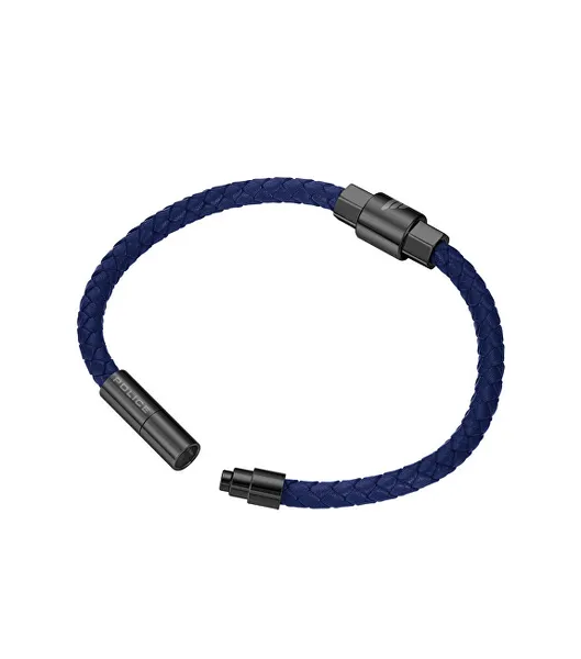 Rock Rebel Blue Leather Bracelet PEAGB0001403/4