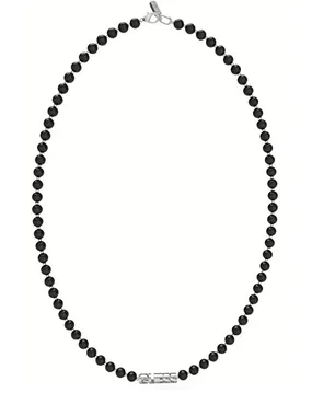 Edgy Styles Beaded Necklace JUMN04058JWSTBKT/U