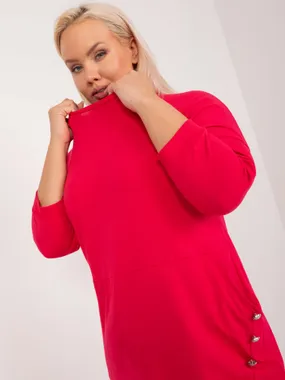 Women's red plus size dress