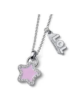 Girl's necklace Star with crystals Star L1003PIN