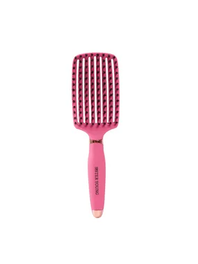 Ovia Hair Brush hair brush with wild fuchsia bristles