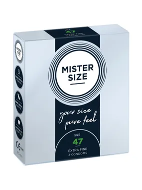 MISTER SIZE - CONDOMS SIZE XS 47 MM (3 UNITS)