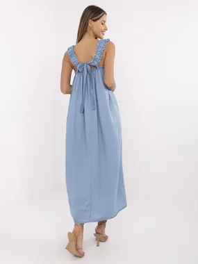Women's blue denim dress