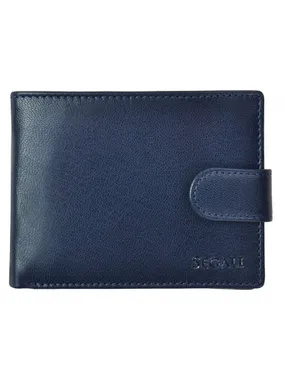 Men's leather wallet 2511 blue