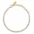 Elegant gold-plated bracelet with Friendship crystals LPS05ARR73