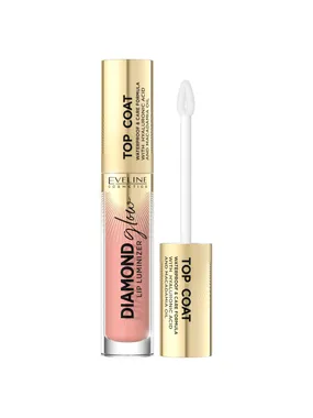 Diamond Glow Lip Luminizer Top Coat with Hyaluronic Acid 13 Peach Fuzz 4.5ml