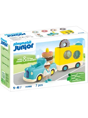 71702 Junior: Crazy Donut Truck with Stacking and Sorting Function, Construction Toy