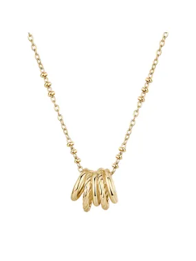 Amy BAY02 stylish gold plated necklace