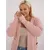 Women's light pink plus size sweater