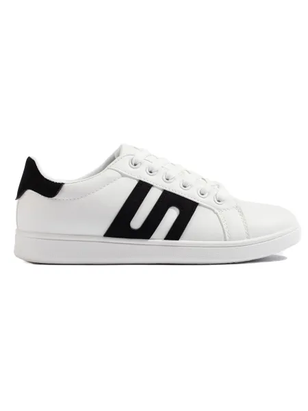 White and black women's sneakers