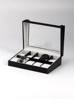 Rothenschild Watch Box RS-3041-10BL for 10 Watches Black