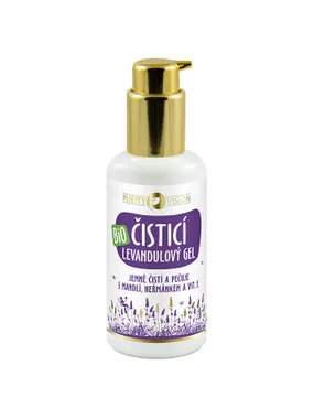 Organic Lavender cleansing gel with almonds, chamomile and vitamin E 100 ml