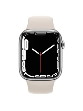 Watch Series 7 45mm GPS + Cellular Stainless Steel Case Silver (Refurbished)
