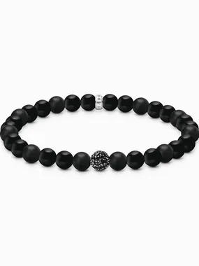 Thomas Sabo A2194-705-11-L21 Unisex Bracelet Obsidian black