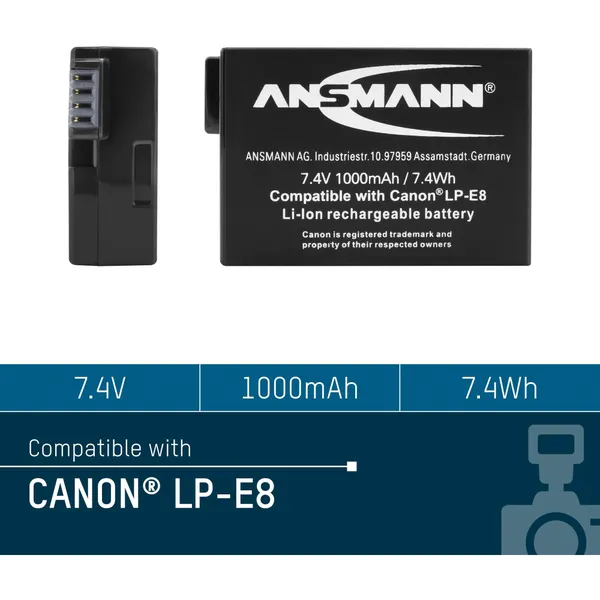 A-Can LP-E8, camera battery