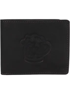 Men's leather wallet 66-3701 BLK BIG MUG