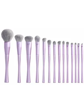 Luxury Purple Makeup Brush set of makeup brushes T512 14 pcs.