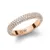 Shimmering Bronze Ring with Pavé Crystals DW0040062