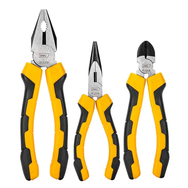 Deli Tools EDL2008-3 Universal pliers set 3 pcs