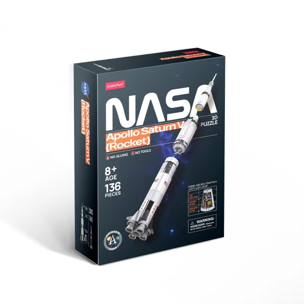 Puzzle 3D Apollo Saturn Rocket