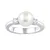 Maya silver ring with real natural pearl LPS1496RW