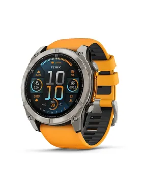 Garmin Fenix 8 3.56 cm (1.4") AMOLED 51 mm Digital 454 x 454 pixels Touchscreen Titanium Wi-Fi GPS (satellite)